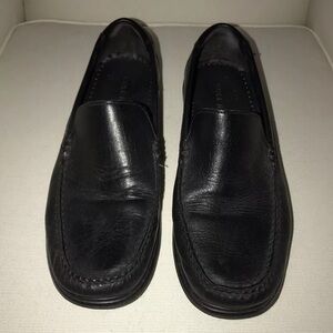 Cole Haan Mens Keating Venetian Loafers Shoes Black Moc Toe Slip On 7.5 M